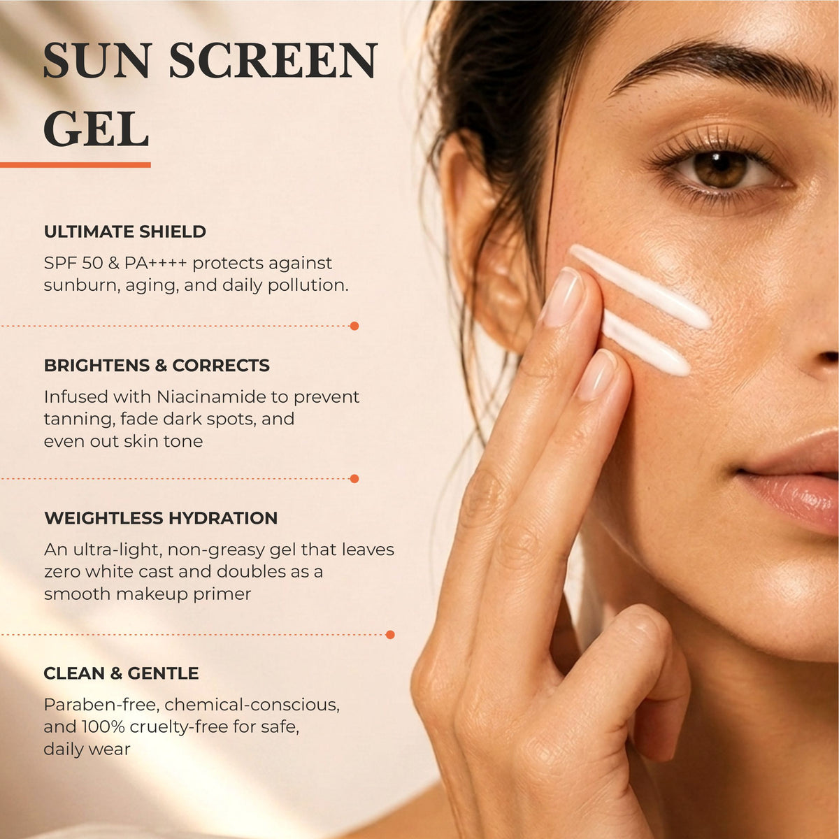 Maple Glow Sunscreen Gel SPF 50 PA++++