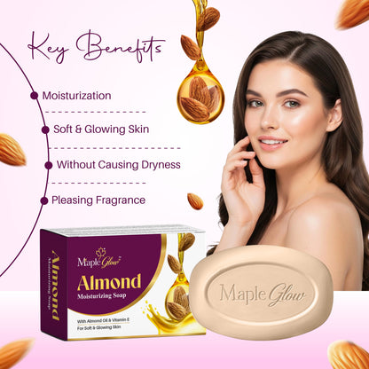 Maple Glow Almond Moisturizing Soap – 75g