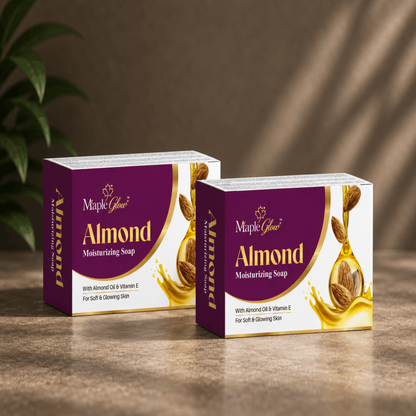 Maple Glow Almond Moisturizing Soap – 75g