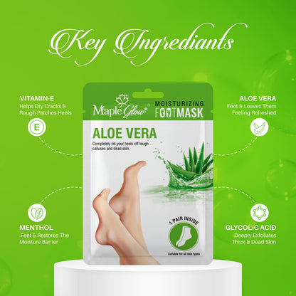 Aloe Vera Moisturizing Foot Mask – 1 Pair