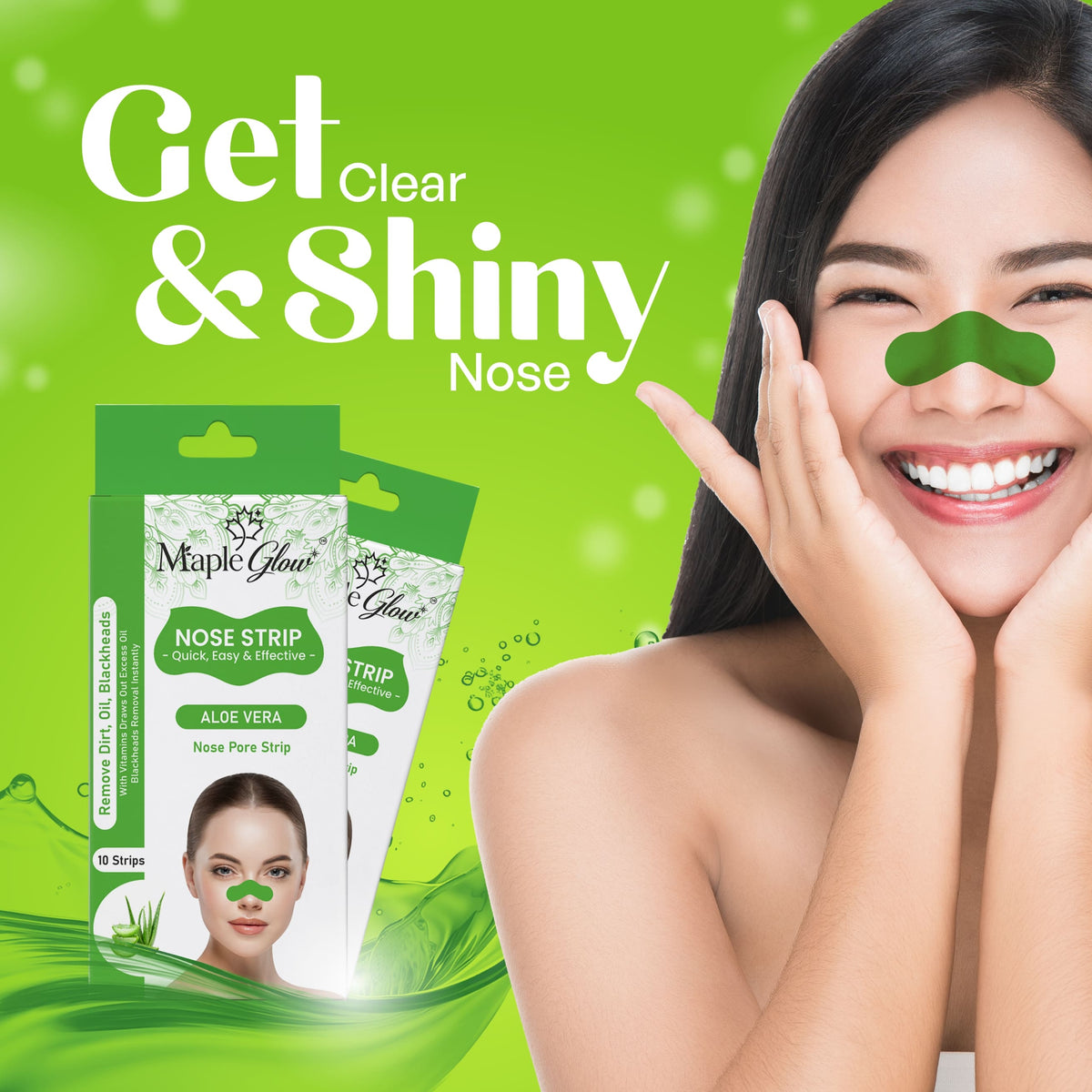 Aloe Vera Nose Pore Strips – 10 Strips