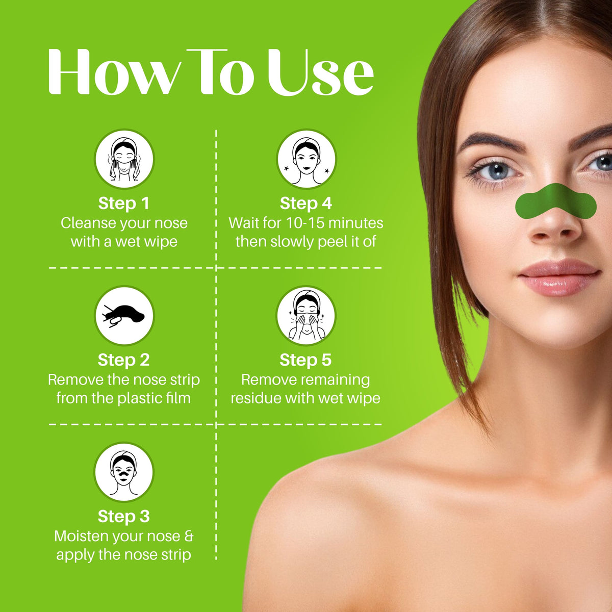 Aloe Vera Nose Pore Strips – 10 Strips