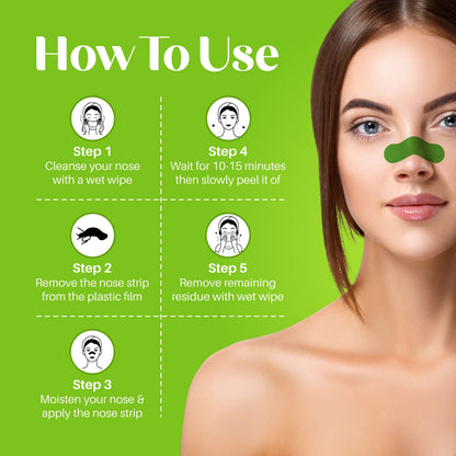 Aloe Vera Nose Pore Strips – 10 Strips
