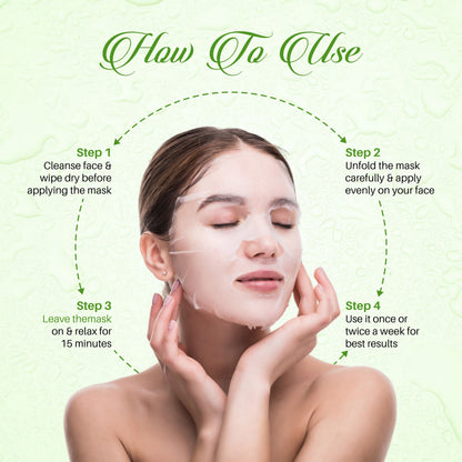 Maple Glow Aloe Vera Sheet Mask – Pack of 6 | Deep Repair & Moisturization
