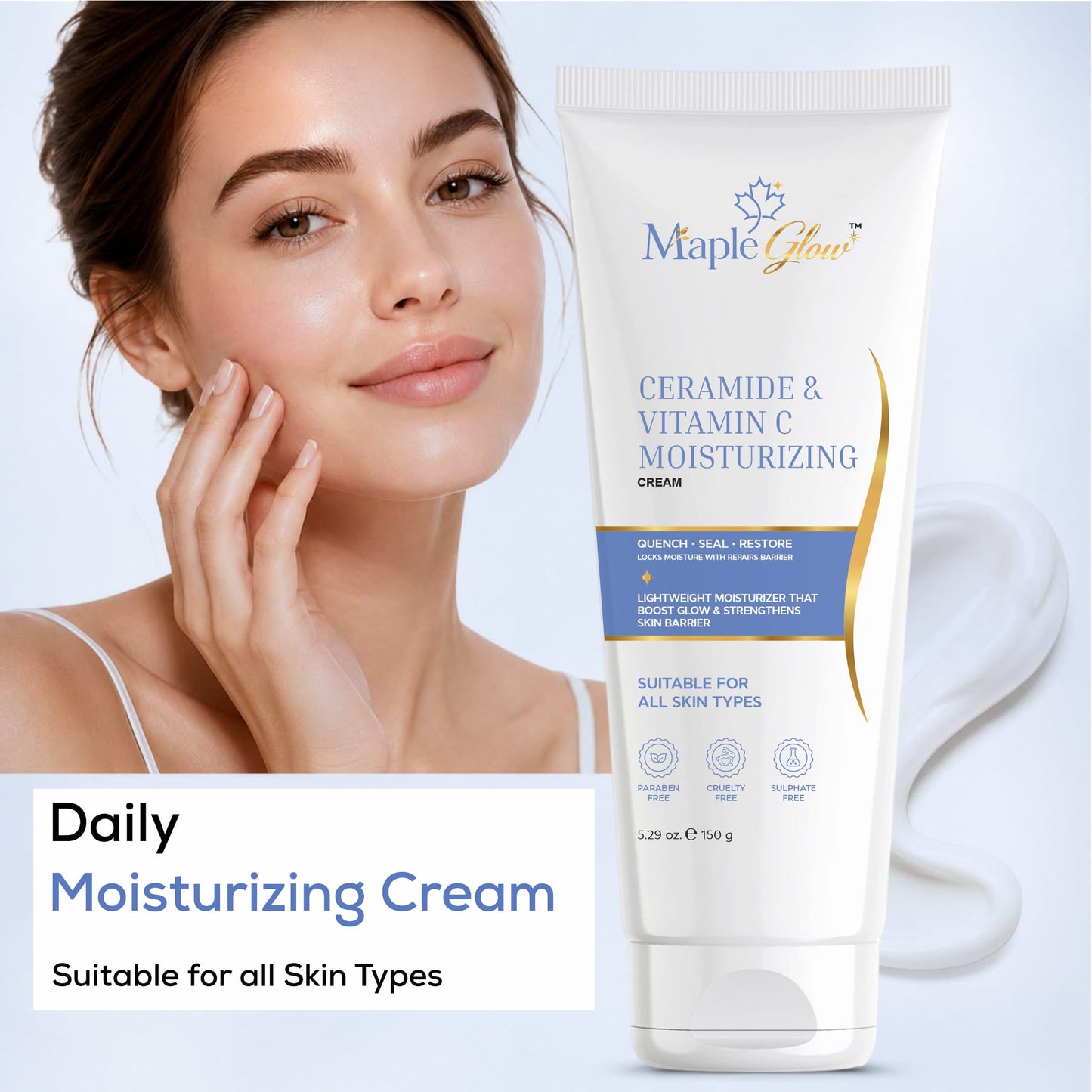Maple Glow Ceramide & Vitamin C Moisturizing Cream