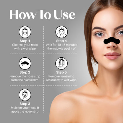 Charcoal Nose Pore Strips – 10 Strips