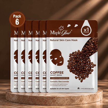 Coffee Sheet Mask – Pack of 6
