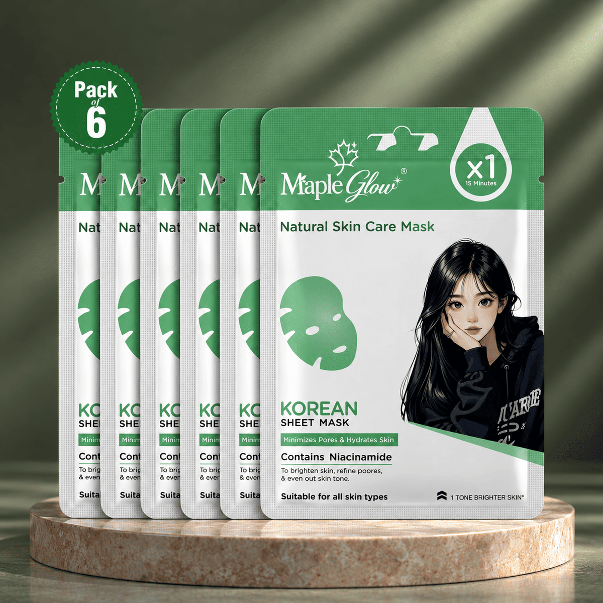Korean Sheet Mask – Pack of 6