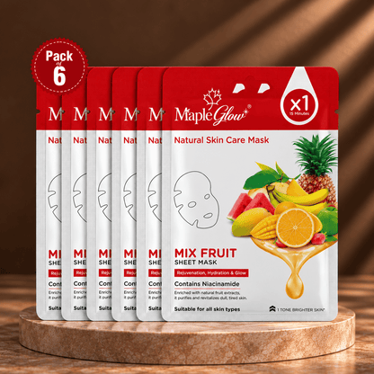 Mix Fruit Sheet Mask – Pack of 6