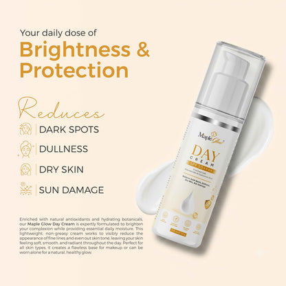 Maple Glow Day Cream SPF 50++++ with Niacinamide & Hyaluronic Acid – 50 g