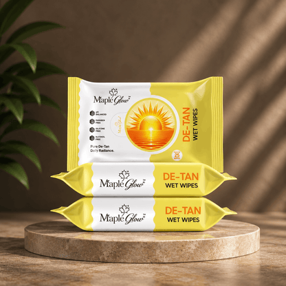 Maple Glow De-Tan Wet Wipes – 25 Wipes