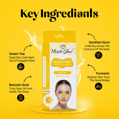 De-Tan Nose Pore Strips – 10 Strips