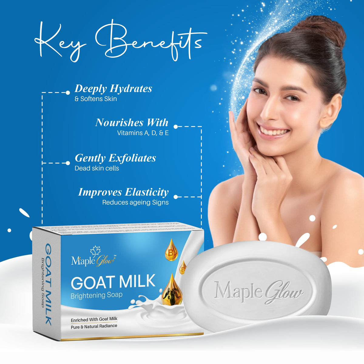 Maple Glow Goat Milk Brightening Soap – 75g