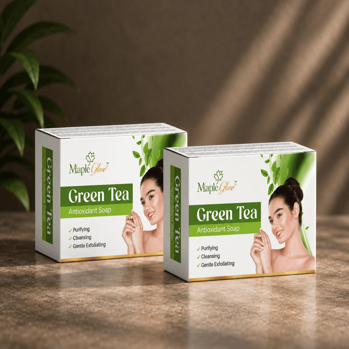 Maple Glow Green Tea Antioxidant Soap – 75g