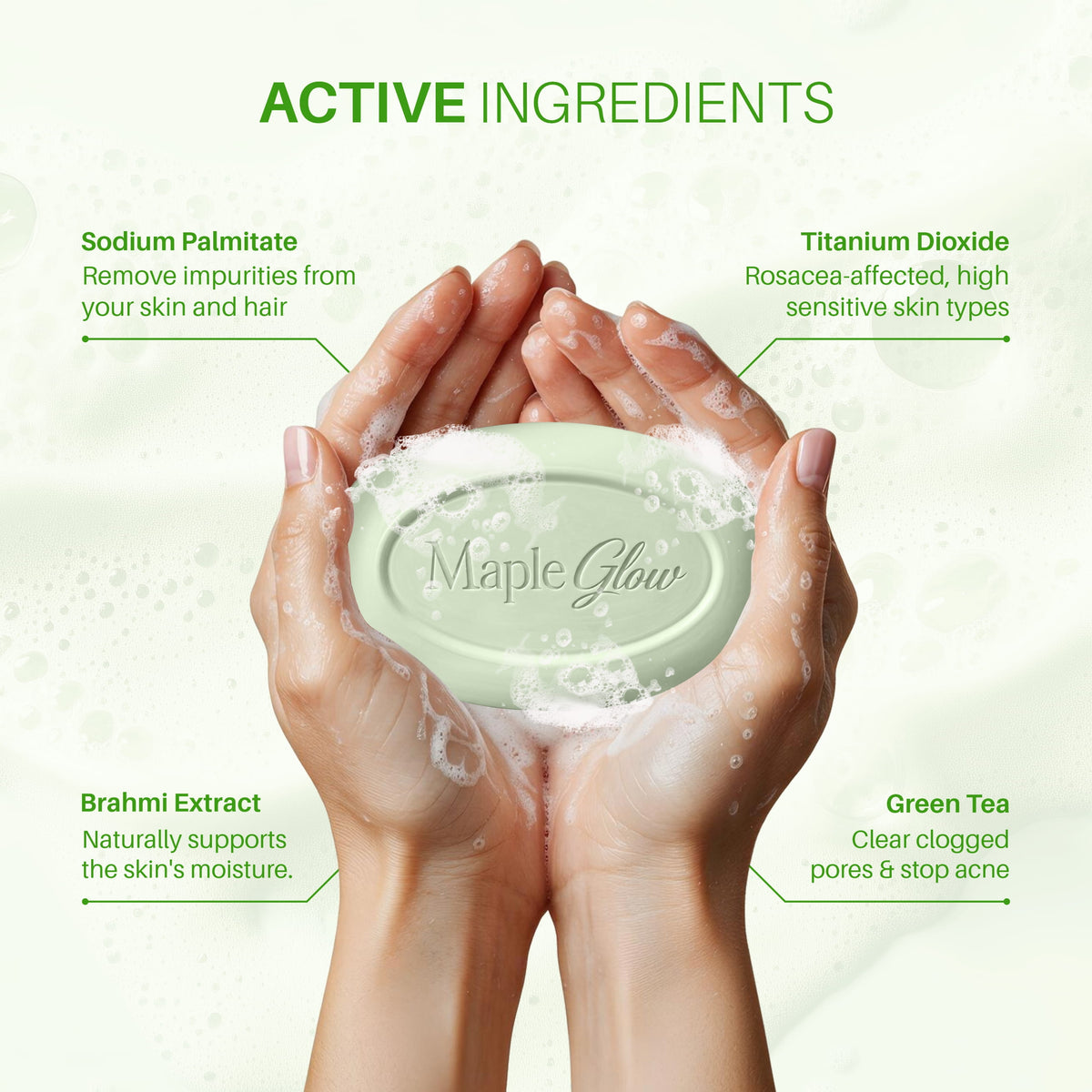 Maple Glow Green Tea Antioxidant Soap – 75g
