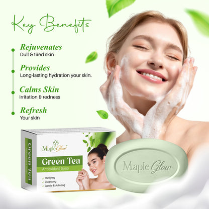 Maple Glow Green Tea Antioxidant Soap – 75g