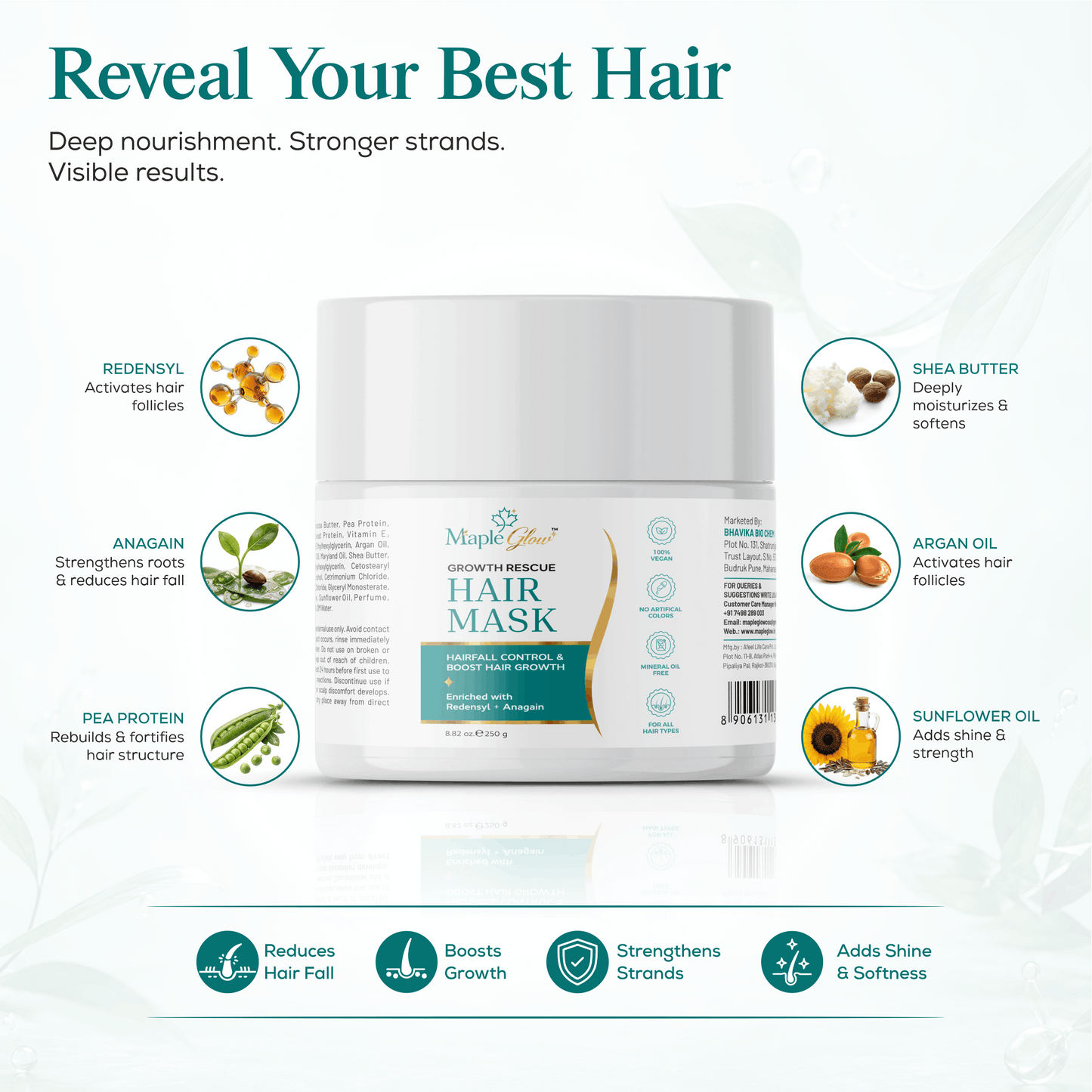 Maple Glow Growth Rescue Hair Mask (250g)