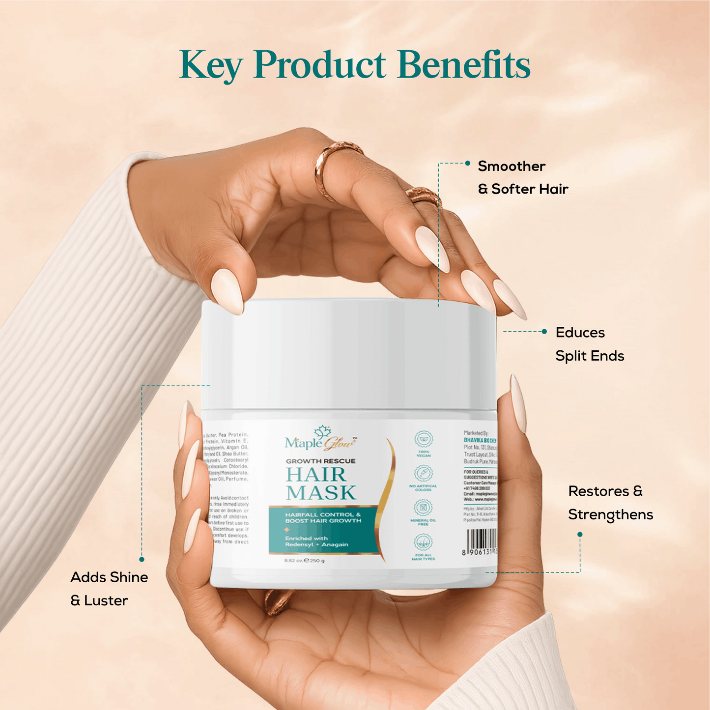Maple Glow Growth Rescue Hair Mask (250g)