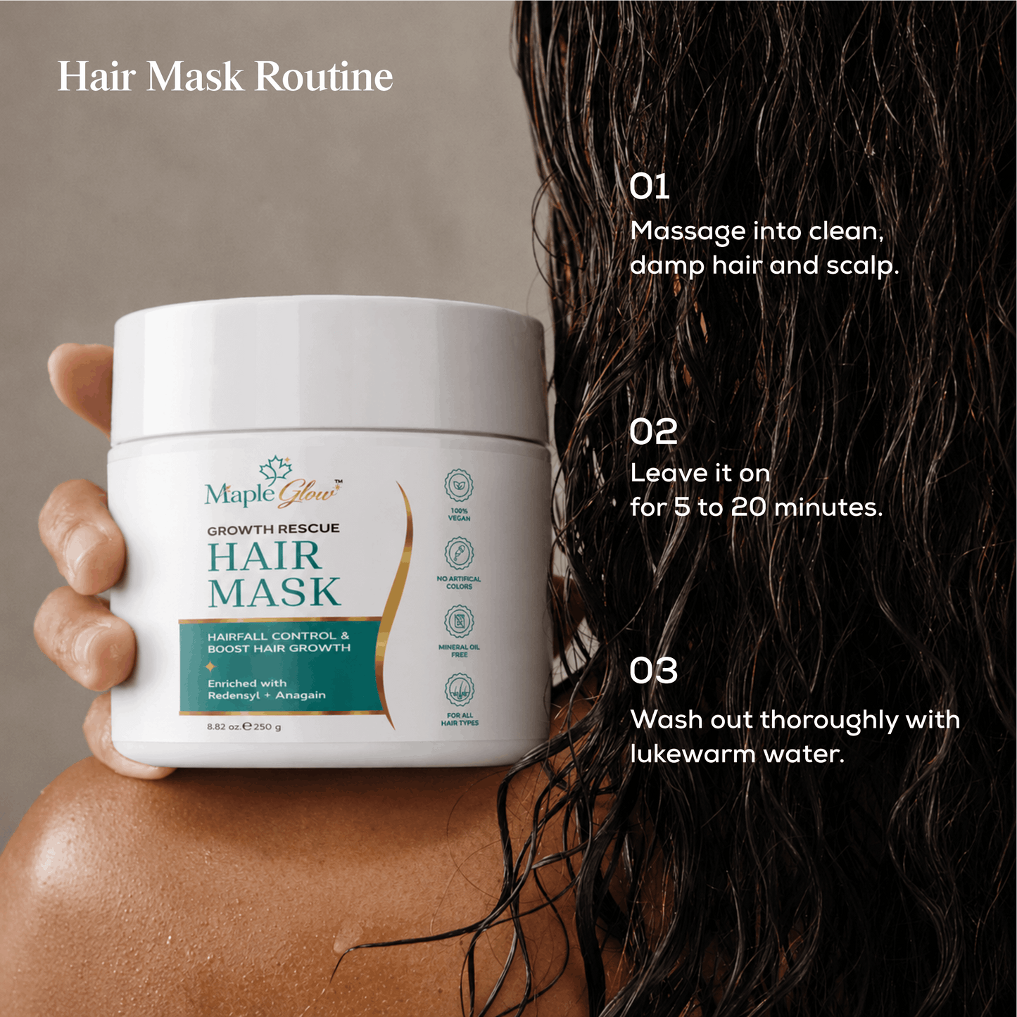 Maple Glow Growth Rescue Hair Mask (250g)