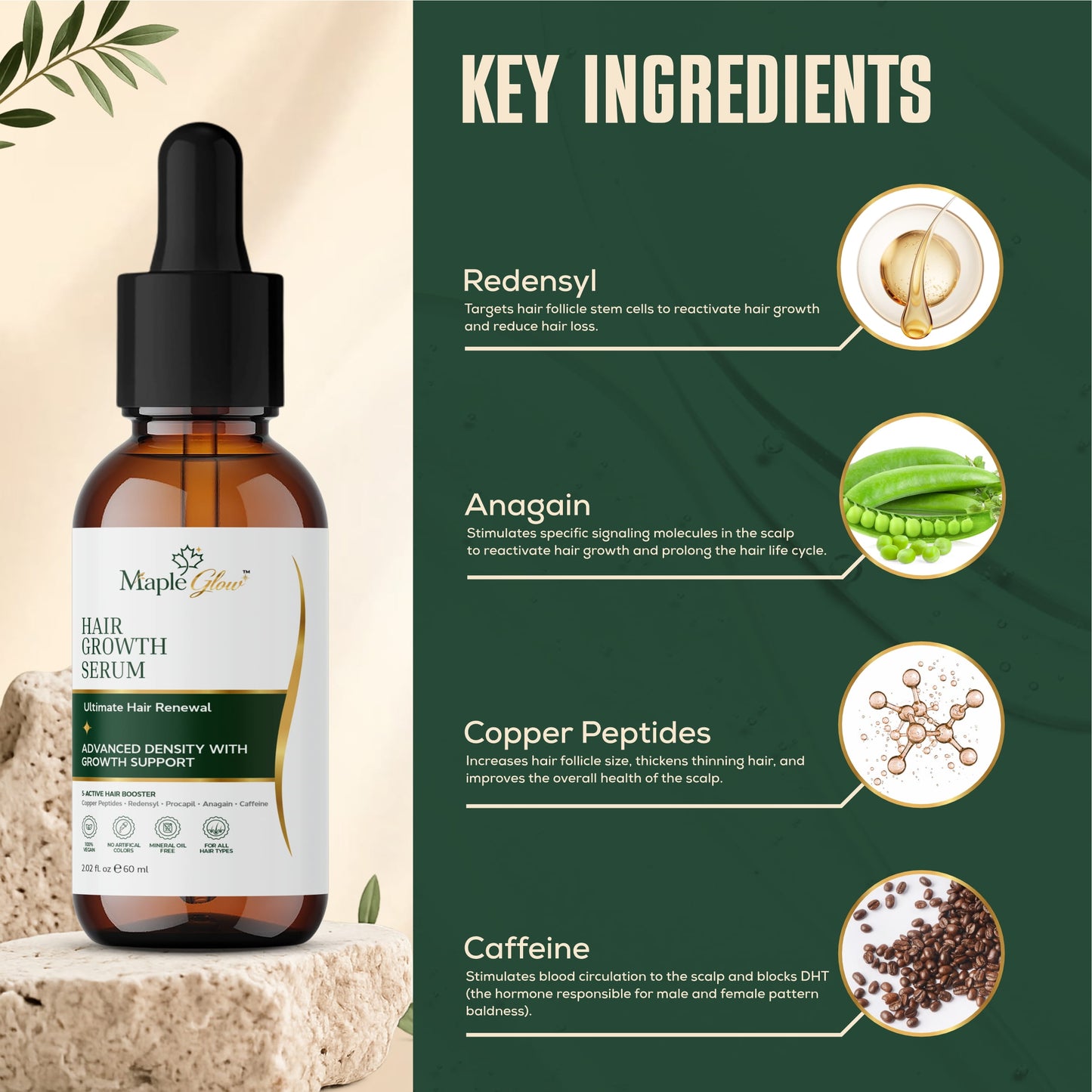 Maple Glow Hair Growth Serum
