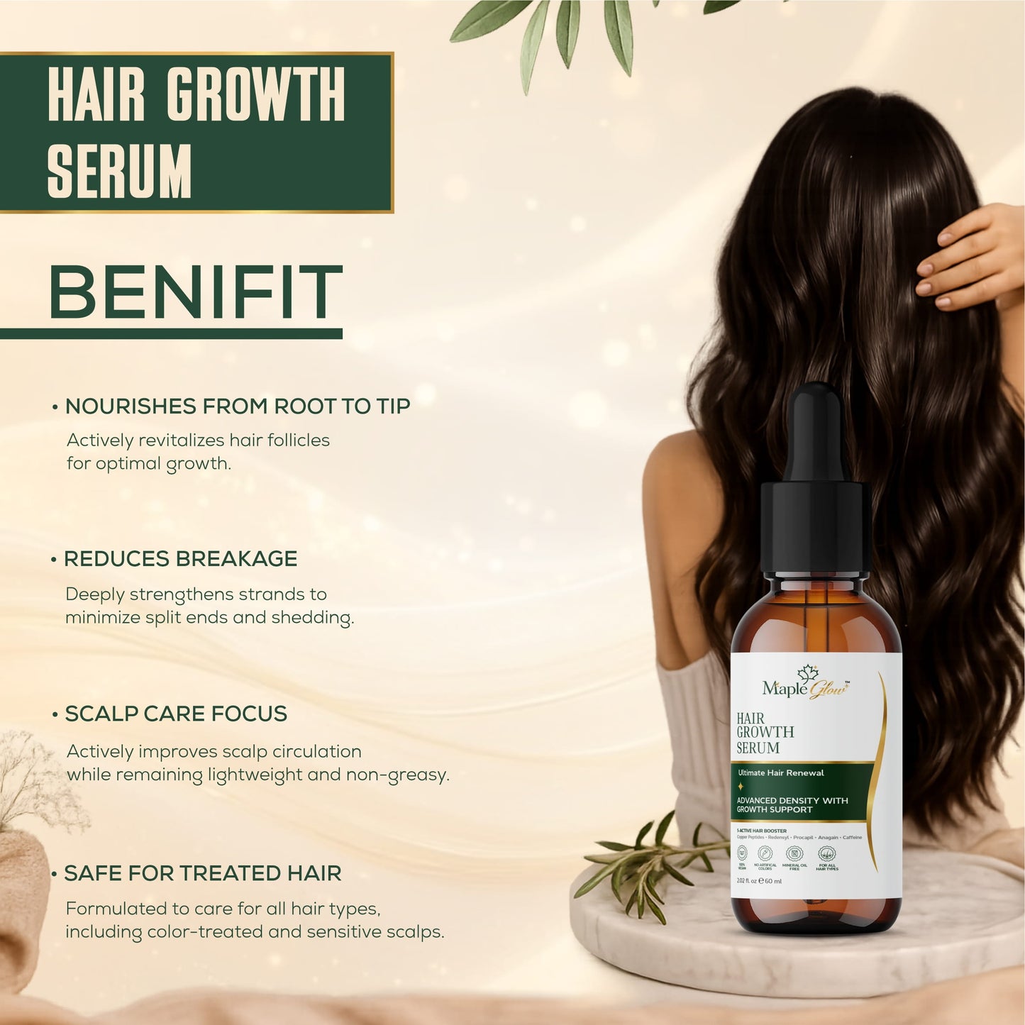 Maple Glow Hair Growth Serum