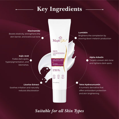 Advanced Skin Lightening Cream – Fades Dark Spots, Hydrates & Protects with SPF