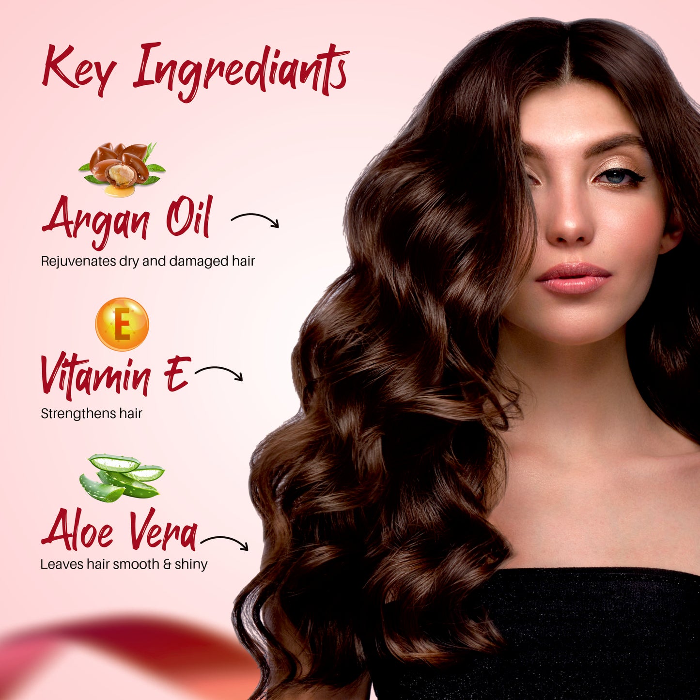 Smoothening Hair Serum with Argan Oil – Frizz Control & Shine Boost (All Hair Types)