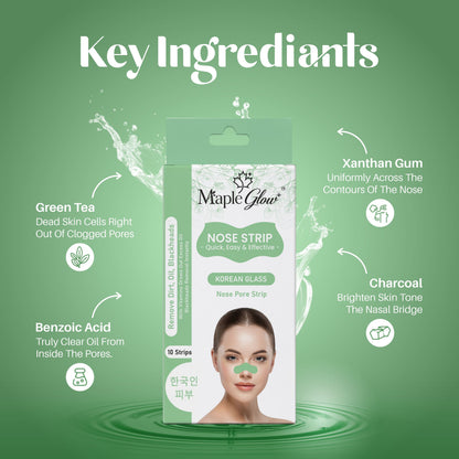 Korean Glass Nose Pore Strips – 10 Strips