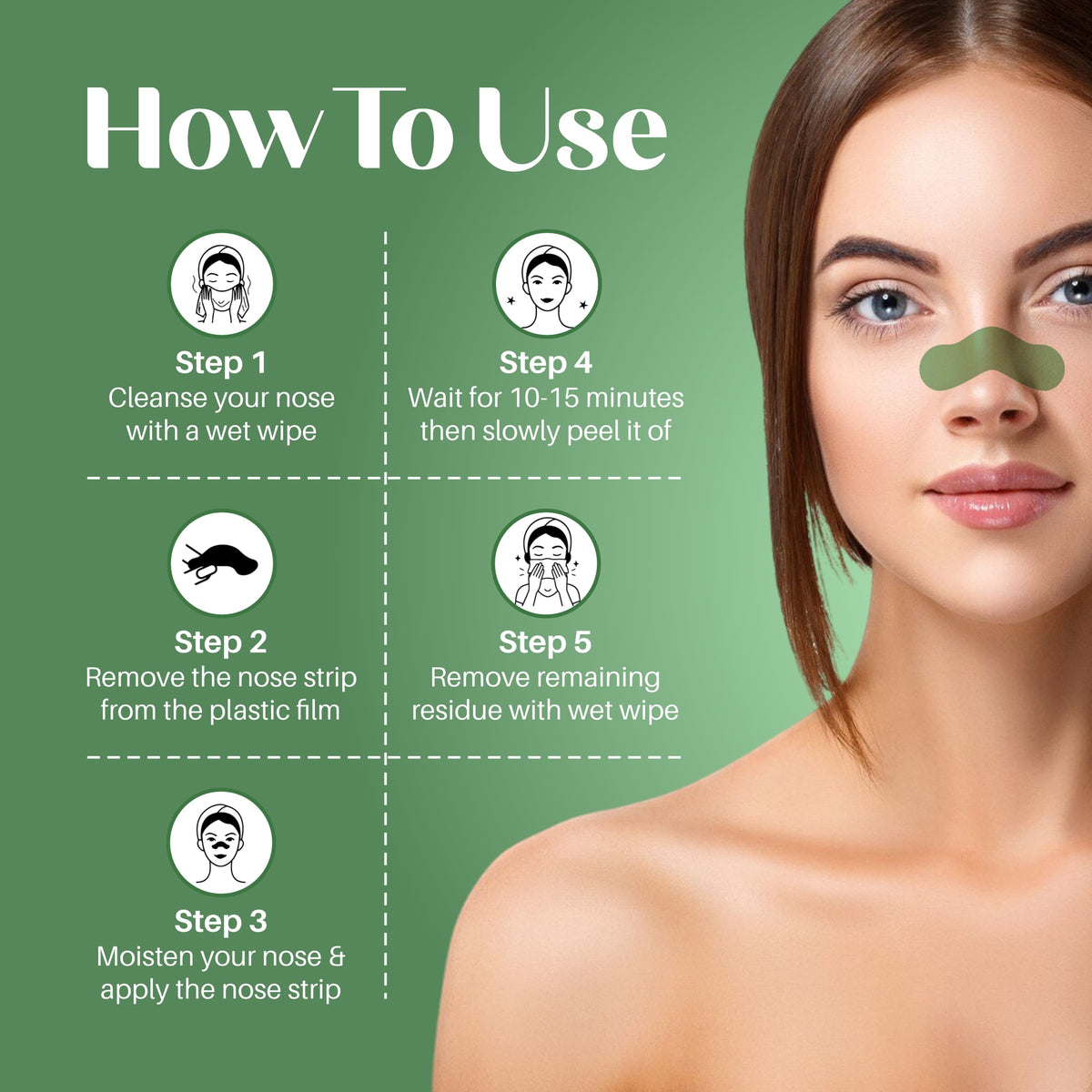 Korean Glass Nose Pore Strips – 10 Strips
