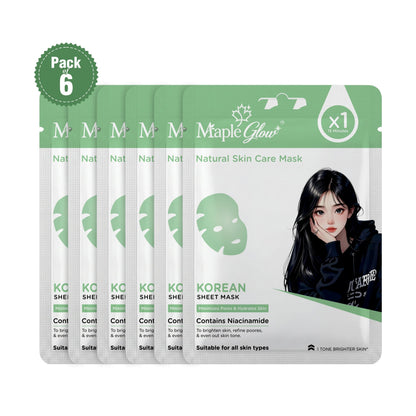 Korean Sheet Mask – Pack of 6