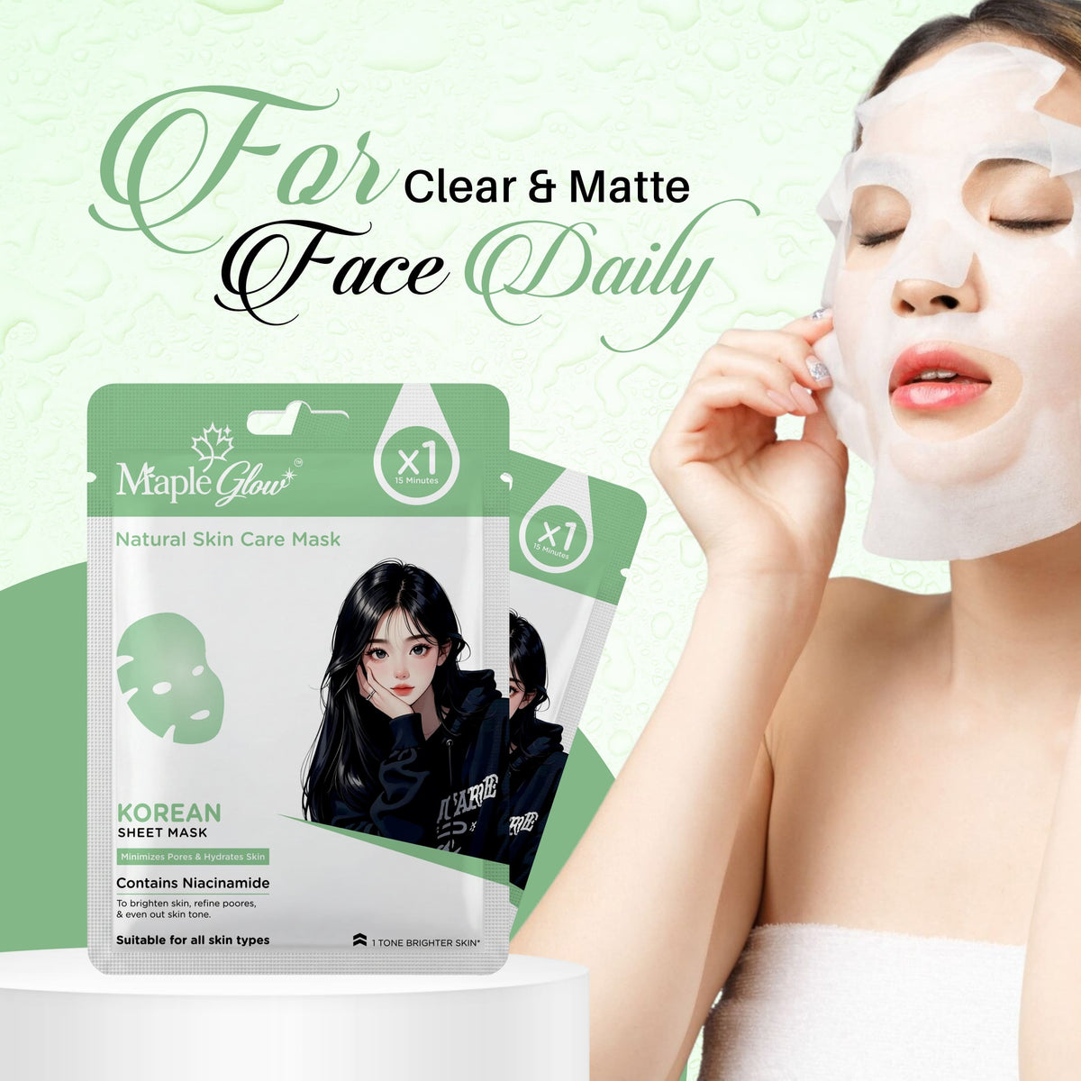 Korean Sheet Mask – Pack of 6