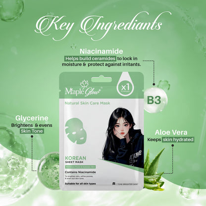 Korean Sheet Mask – Pack of 6