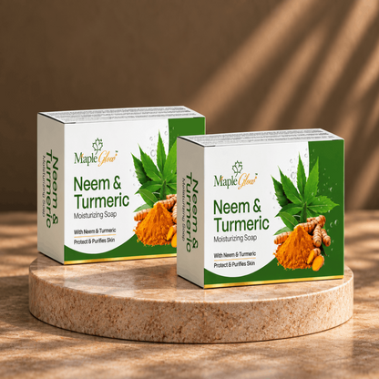 Maple Glow Neem & Turmeric Moisturizing Soap – 75g