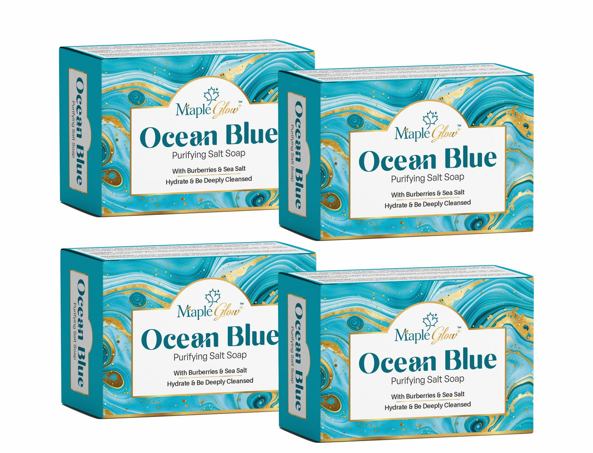 Maple Glow Ocean Blue Purifying Salt Soap – 75g