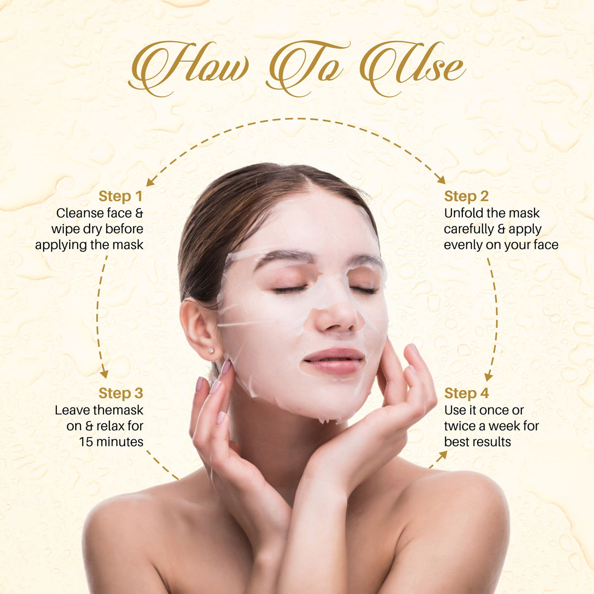 Rice Water Sheet Mask – Pack of 6