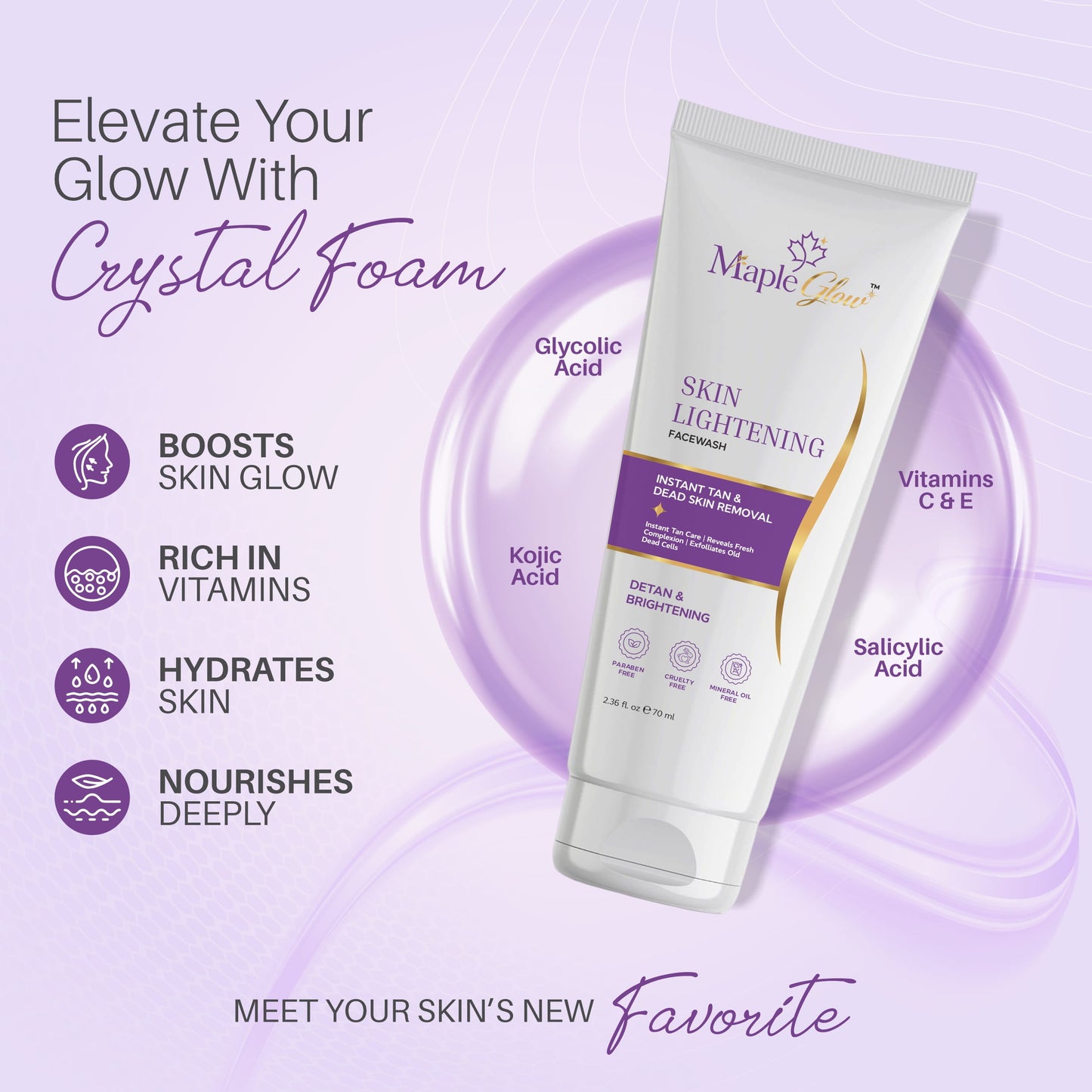 Maple Glow Skin Lightening Facewash