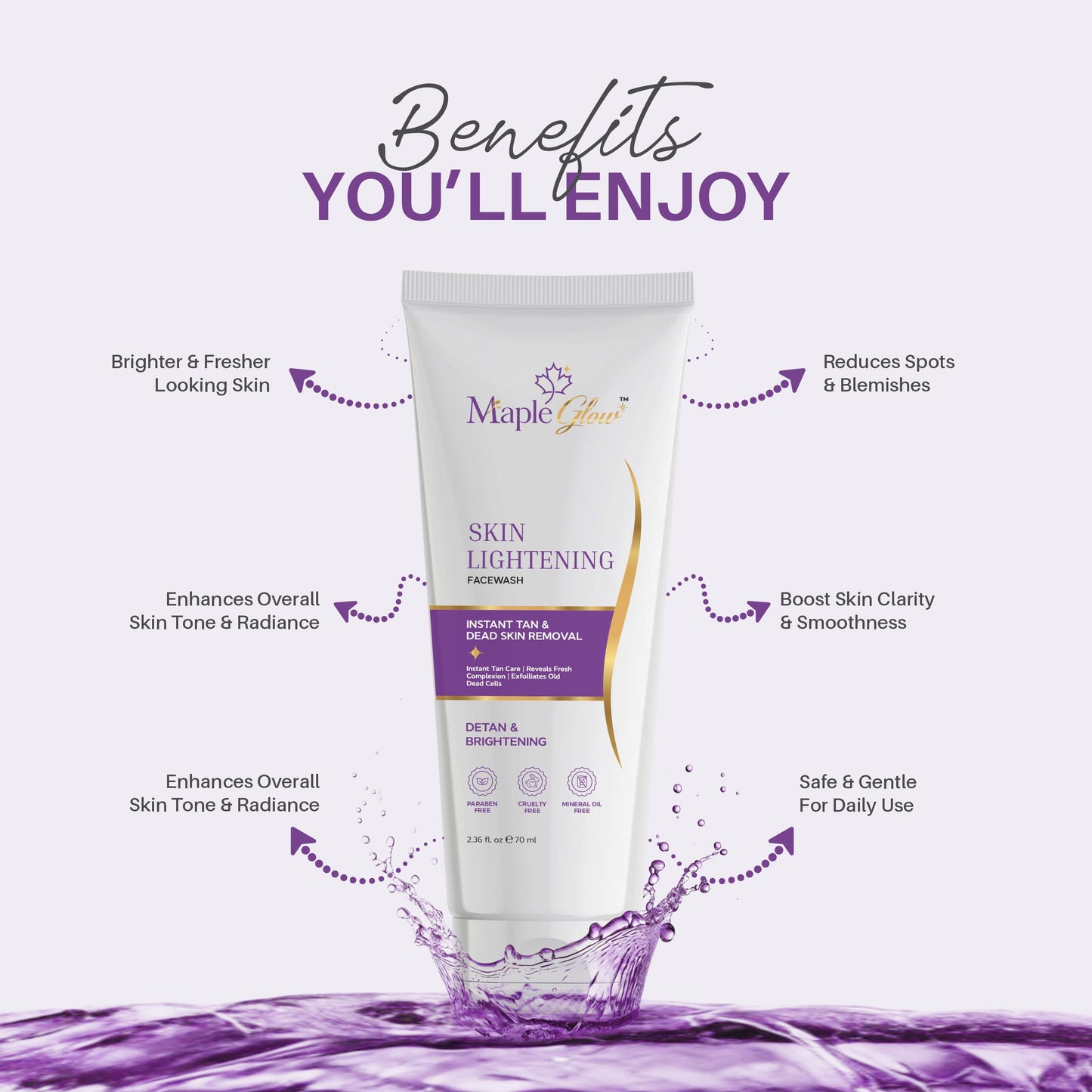 Maple Glow Skin Lightening Facewash