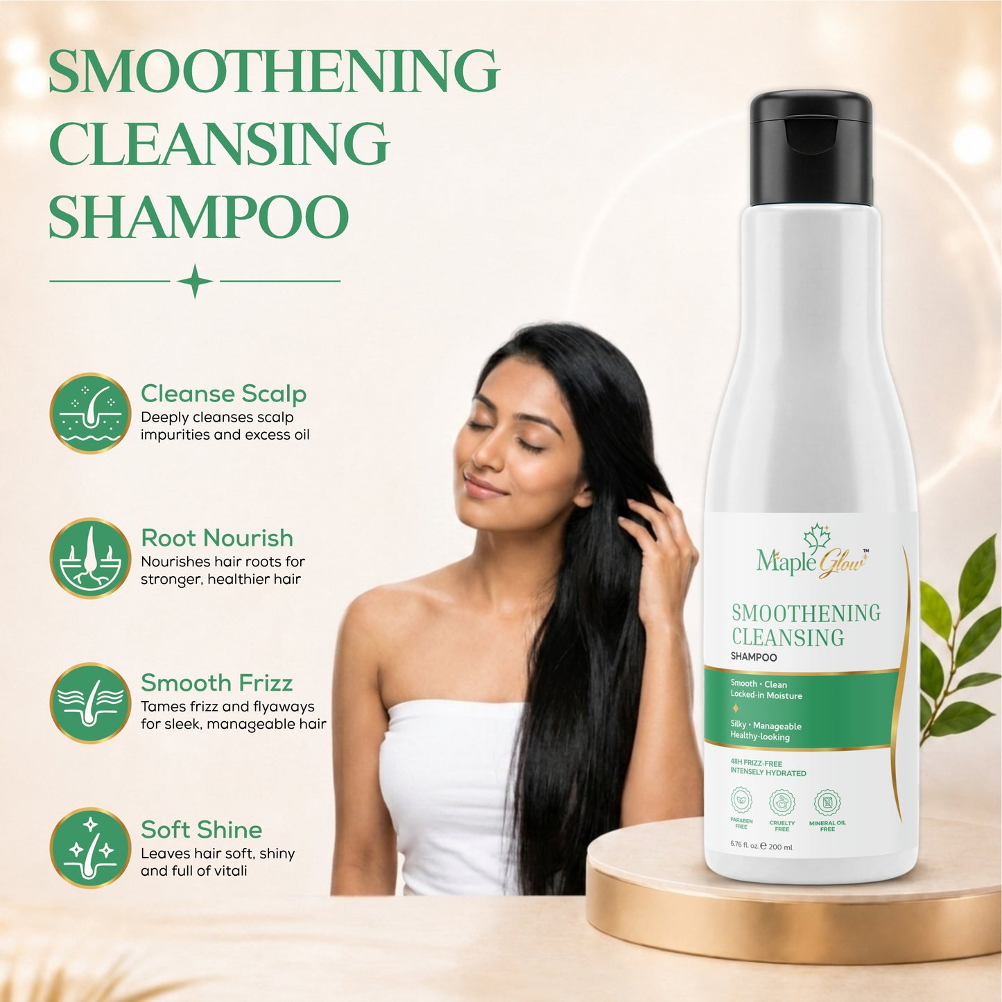 Maple Glow Smoothening Cleansing Shampoo