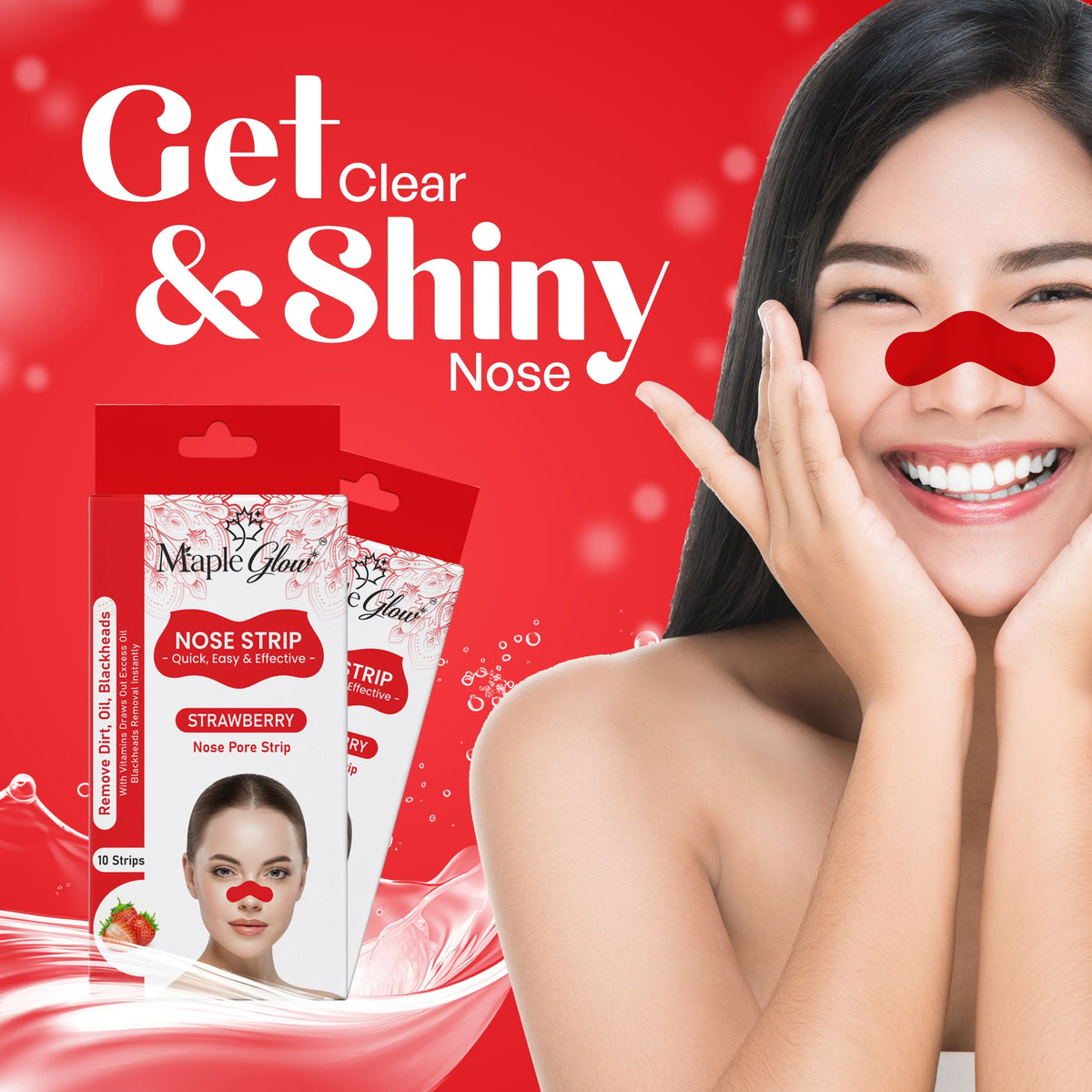 Strawberry Nose Pore Strips – 10 Strips