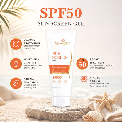 Maple Glow Sunscreen Gel SPF 50 PA++++