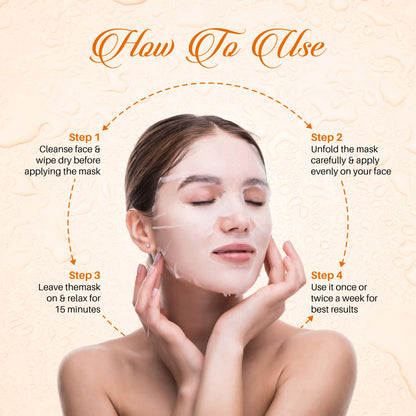 Maple Glow Vitamin C Sheet Mask – Pack of 6